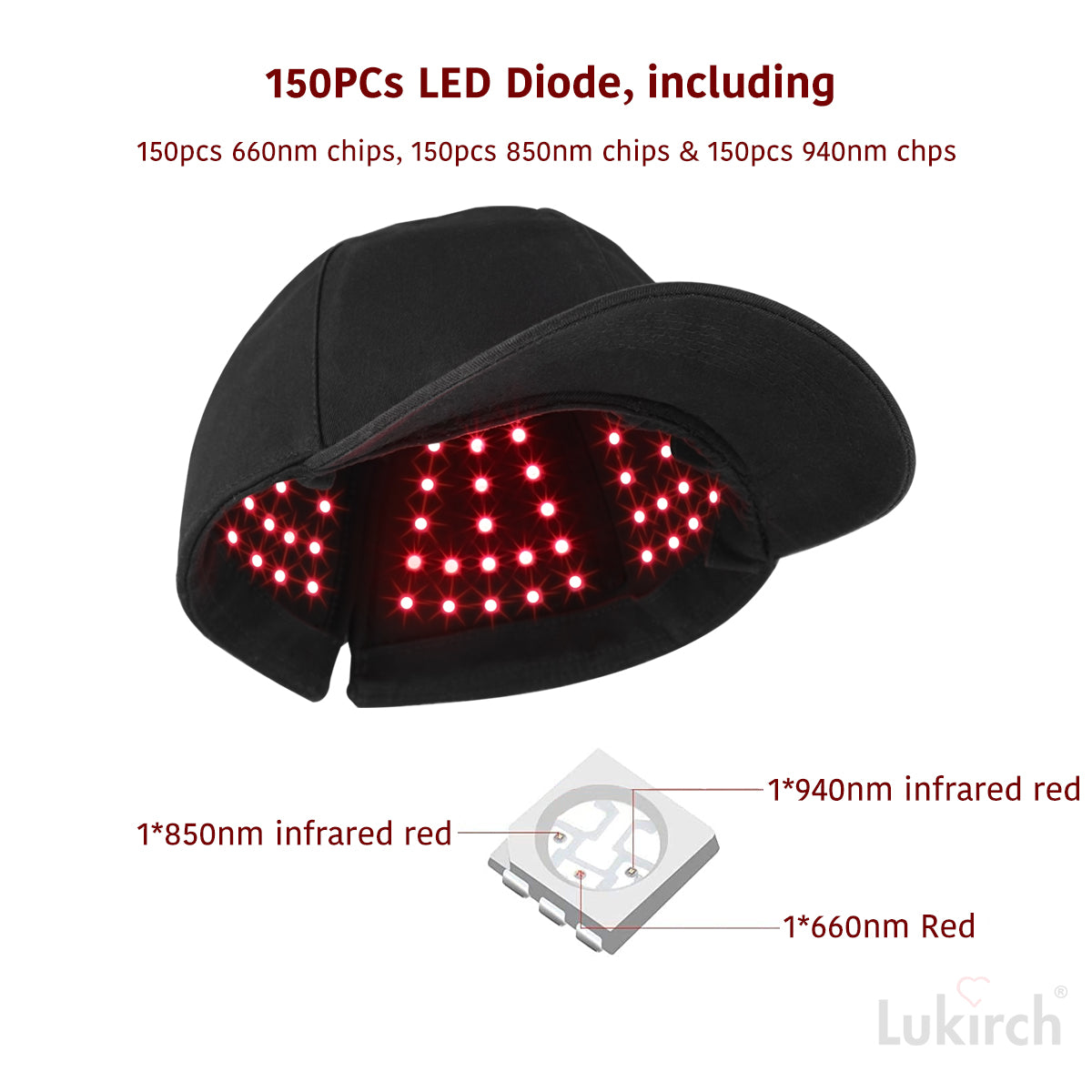 head red infrared therapy light for hair regrowth