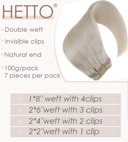 hetto clip ins hair extensions
