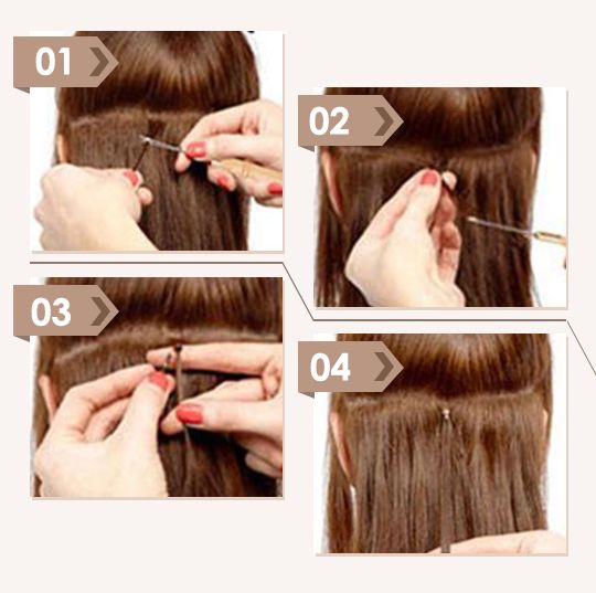 how to wear hetto micro ring human hair extensions