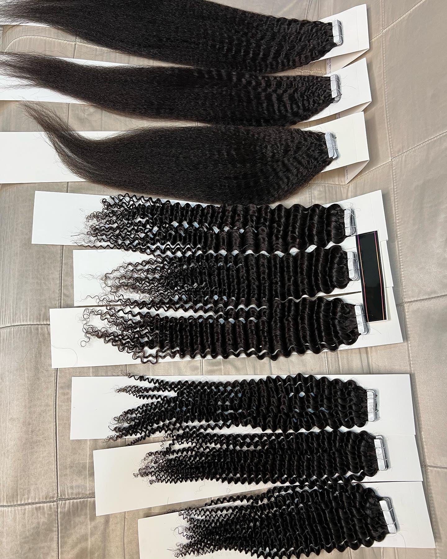 New Trendy black tape in hair extensions invisi tape hair extensions