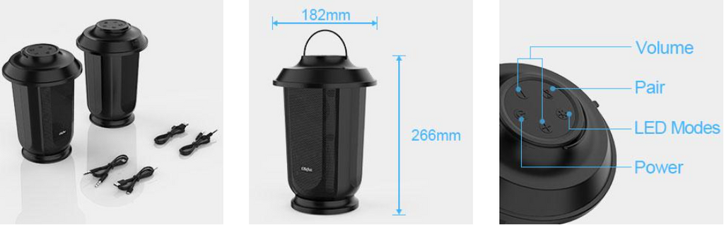 Portable Outdoor Light Bluetooth Speaker
