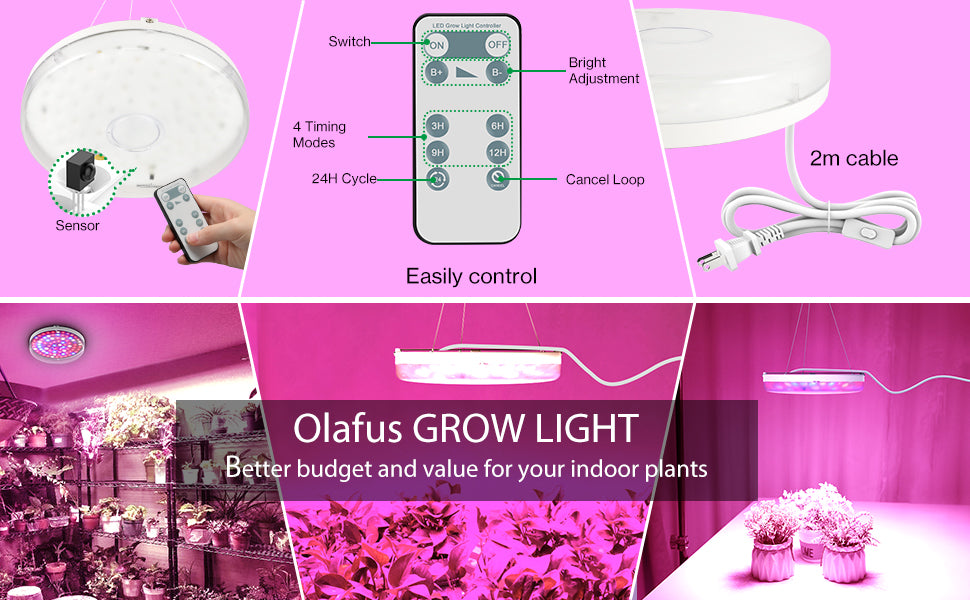 OLAFUS led fluorescent grow ceiling lights