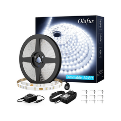 Olafus 32.8ft 6000K Daylight White LED Strip Light