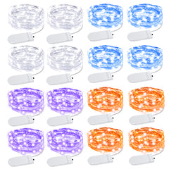 Olafus 7ft Multicolor Mini LED Fairy Lights 16 Pack