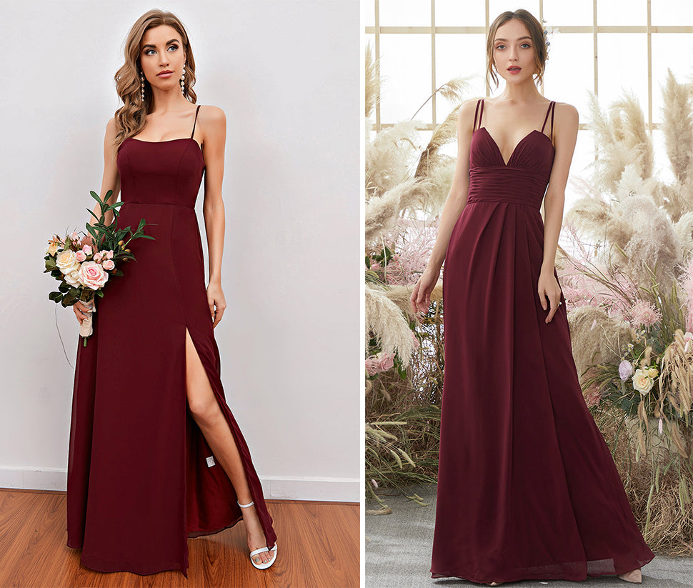 burgundy bridesmaid dresses 2022 zapaka