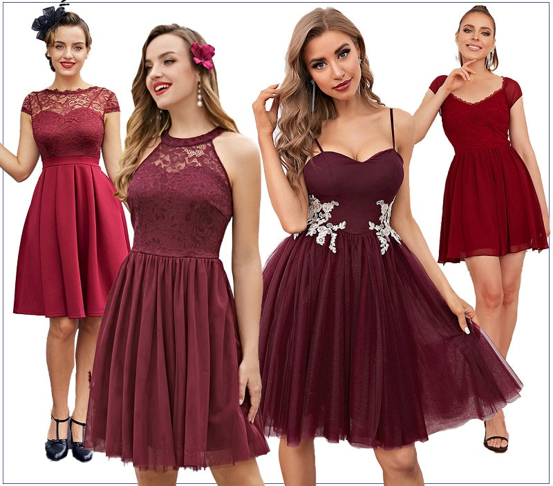 zapaka 2022 burgundy homecoming dress trends