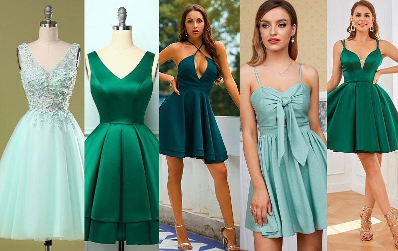 zapaka 2022 green homecoming dress trends