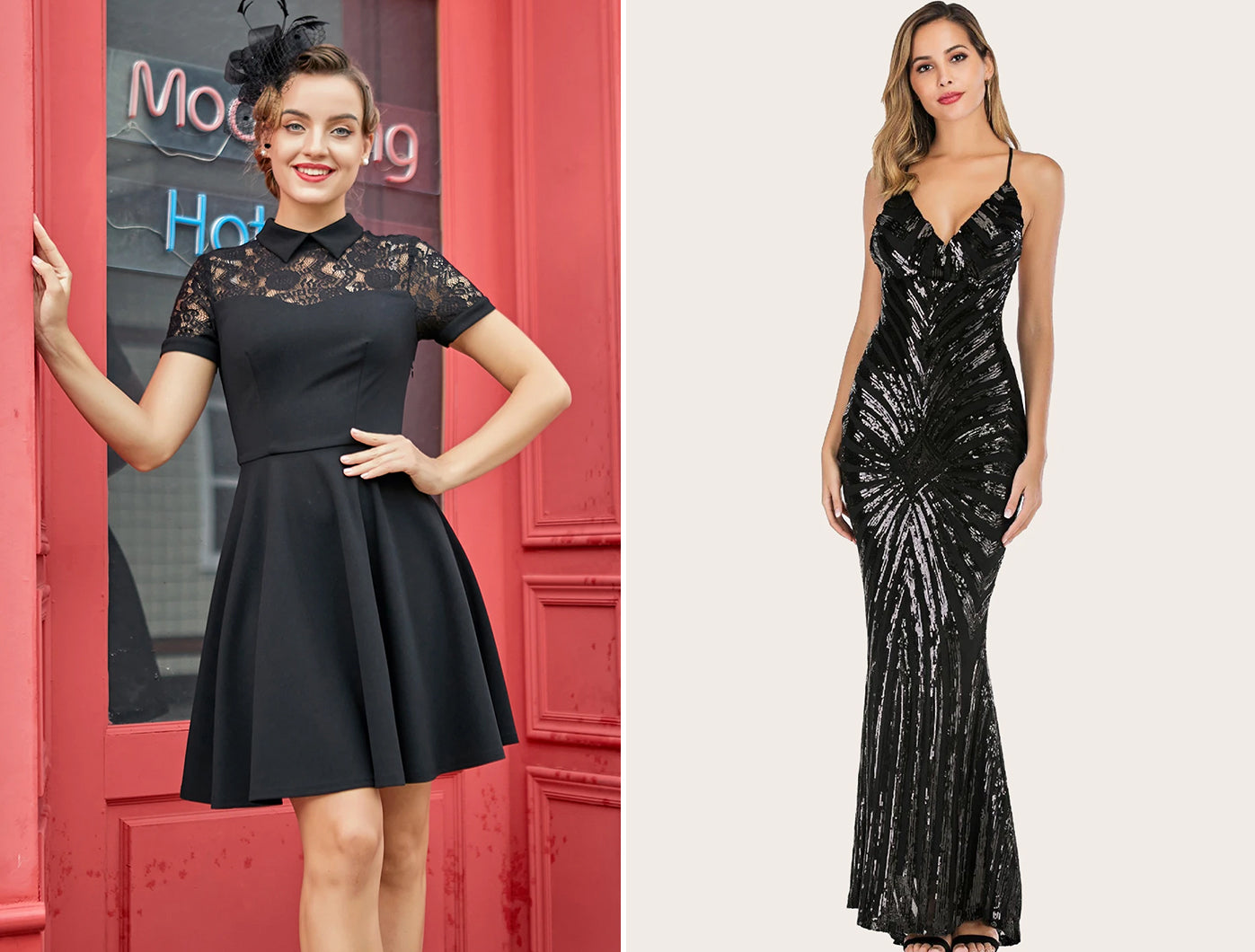 black-homecoming-dresses