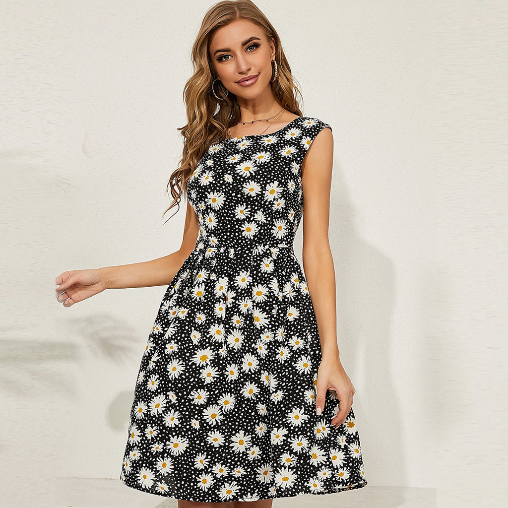 Printed Floral Summer Dress