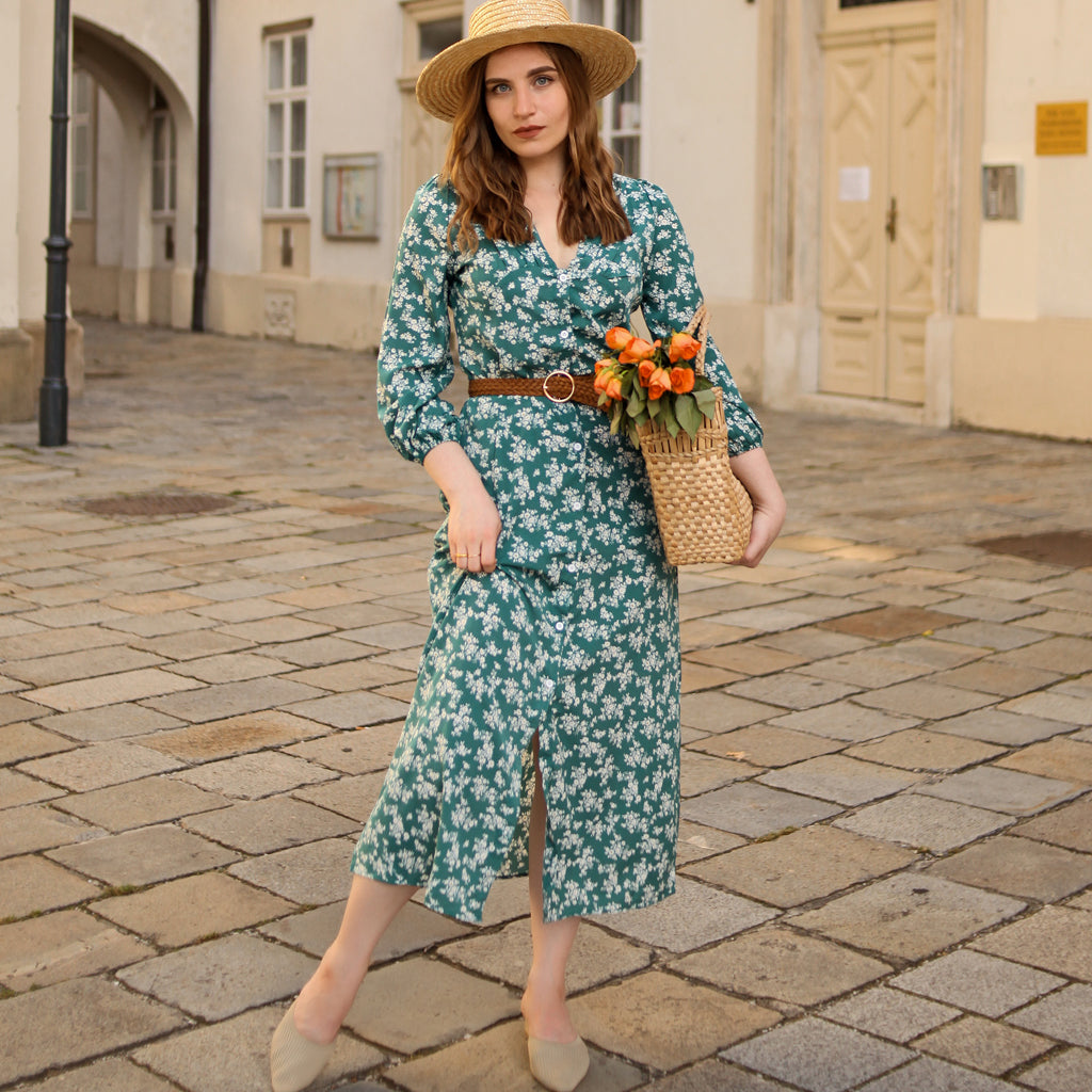 Summer Small Floral Print Casual Dress