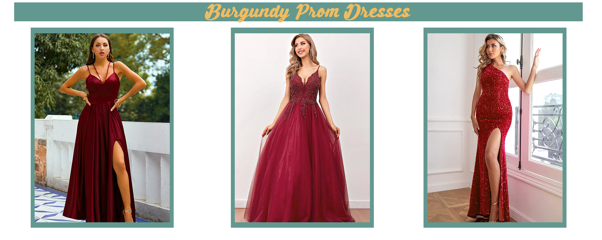 Burgundy Prom Dress