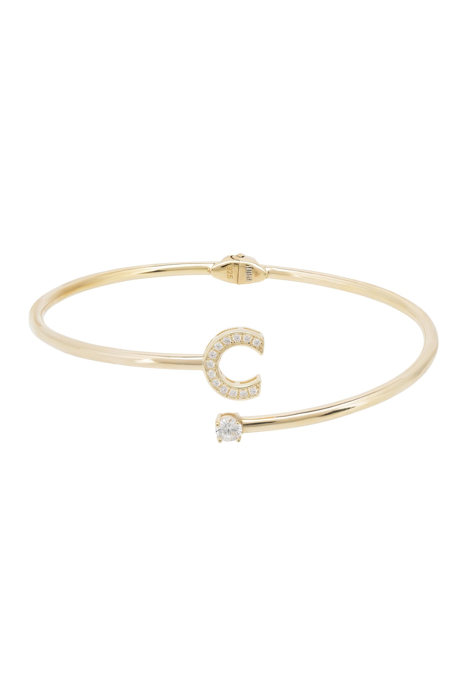 Initial Bangle Gold C