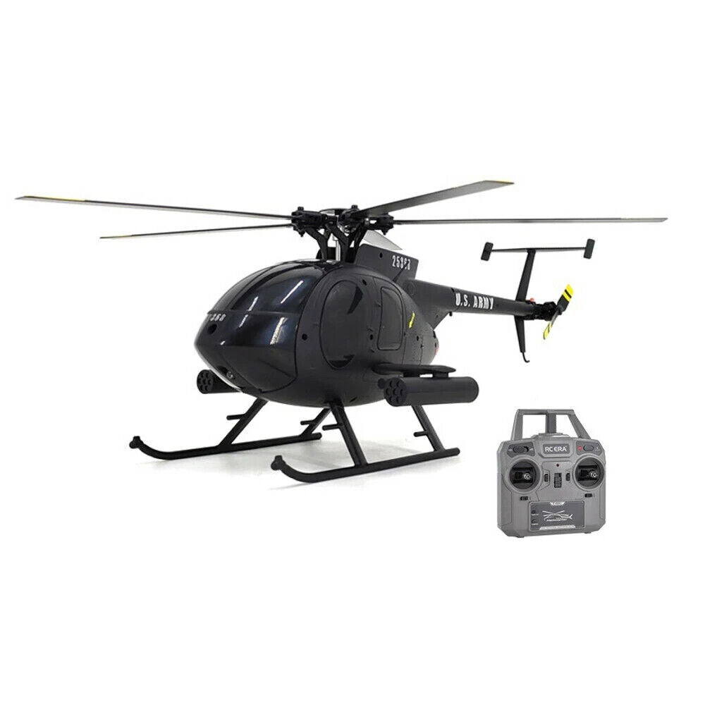 C189 Bird 1:28 Md500 Model Drone Remote Control Helicopter Black Army Green Version RTF
