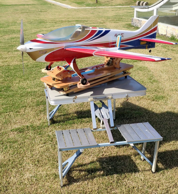 RC Fixed-wing Aircraft Model Wooden Engine Test Bench