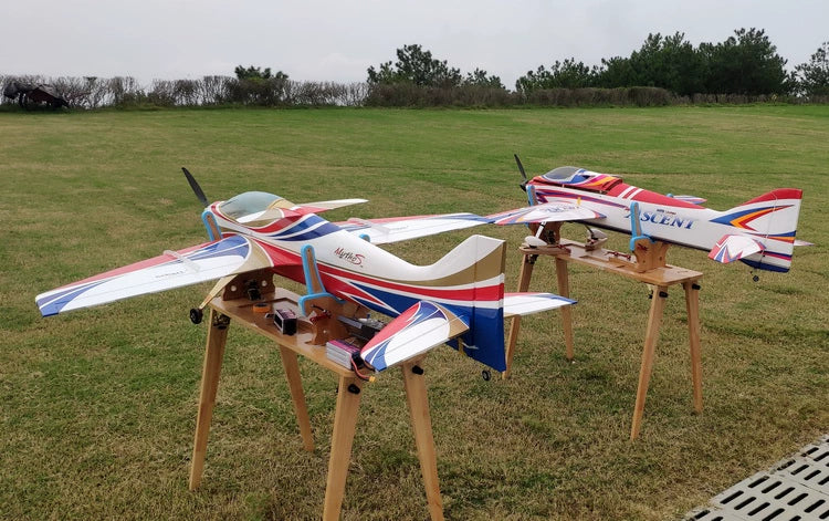 RC Fixed-wing Aircraft Model Wooden Engine Test Bench