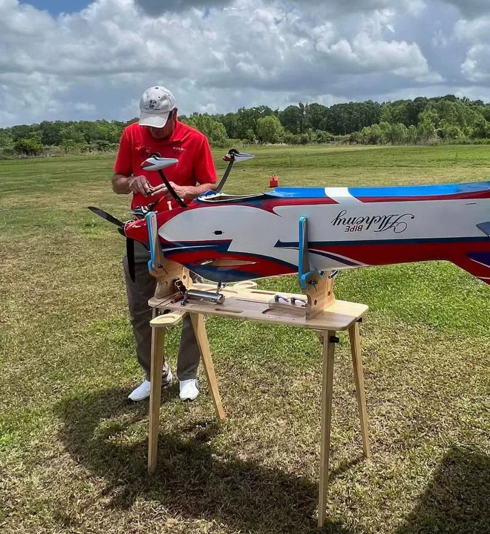 RC Fixed-wing Aircraft Model Wooden Engine Test Bench