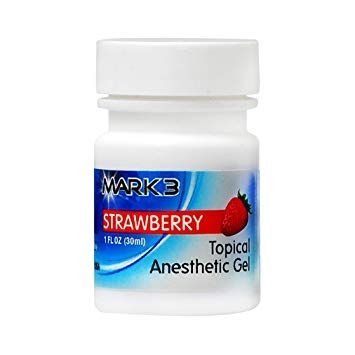 Mark3 Dental Topical Anesthetic Gel 20% Benzocaine 1 oz Jar - Buy 5 Get 1 Free