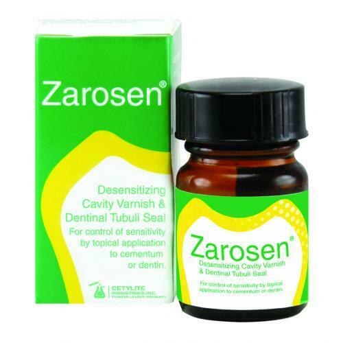 Cetylite Zarosen Desensitizing Cavity Varnish & Dentinal Tubuli Seal Desensitizer 14g #800