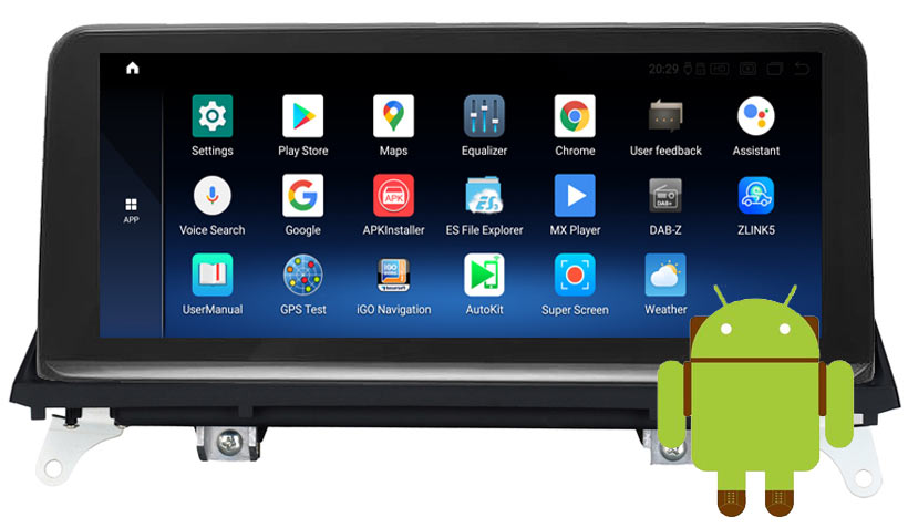 10.25''Android 12 BMW X5 E70 Navigation BMW X6 E71 GPS multimedia