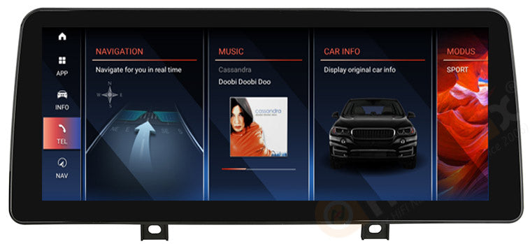 12.3'' Android 12 Navigation GPS for BMW 2 series F45 NBT EVO Apple Carplay