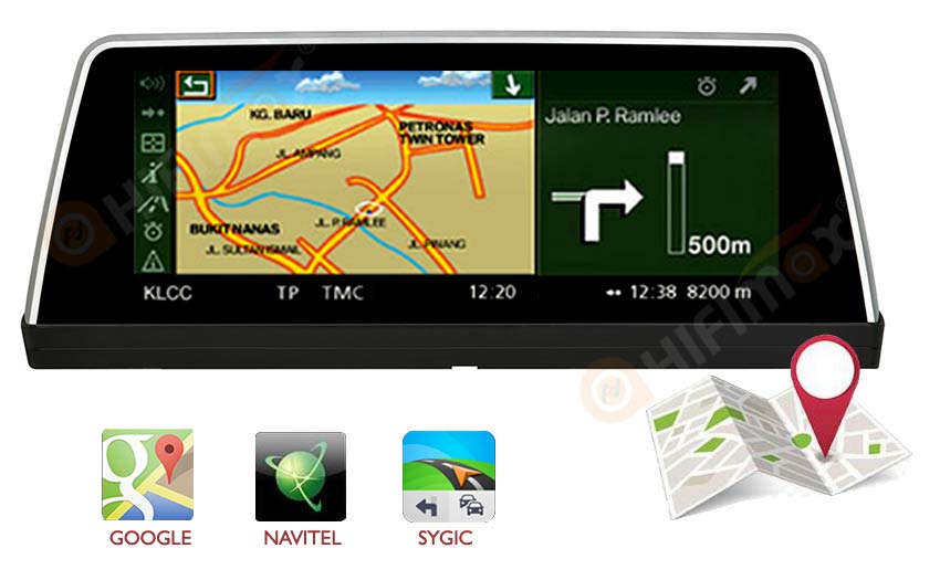 BMW 7 series E65 E66 CCC android navigation GPS support Google map, waze, iGo etc