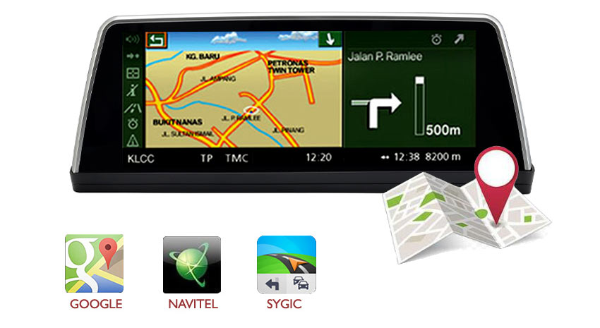 BMW 5 E60 android navigation support Google map, waze, sygic etc