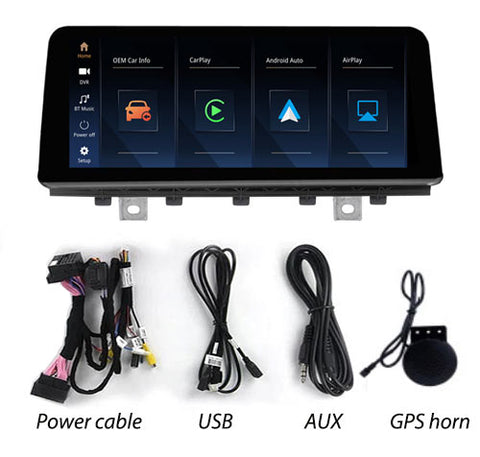 E245-BMW-Linux-CarPlay-screen-with-accessories