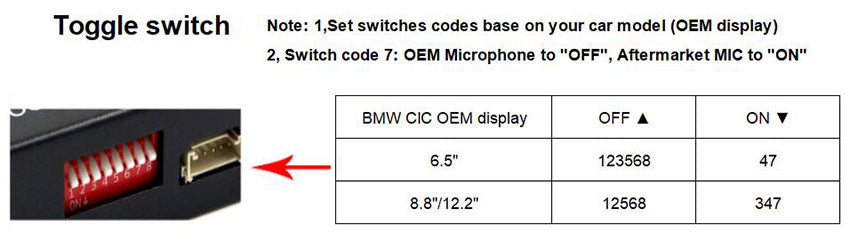 toggle switch settings