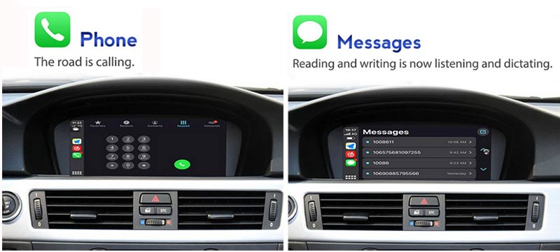 BMW E60 E90 CCC Apple Carplay support Phone calls message text