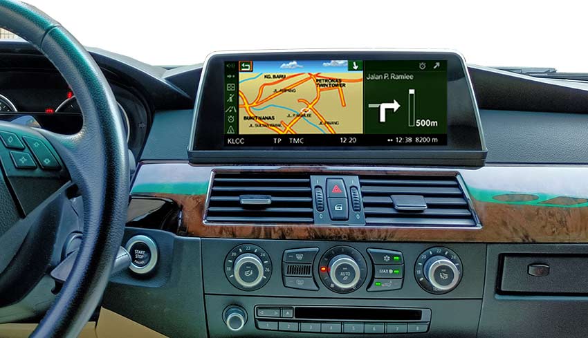 BMW E60 android navigation GPS system