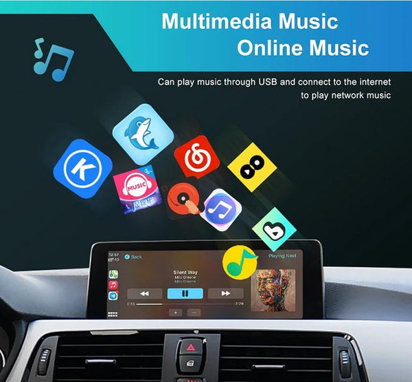 bmw apple carplay android auto online music
