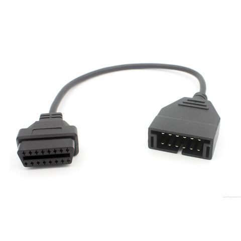 For GM 12 Pin Connector to OBD2 16Pin to 12Pin Car Diagnostic Extension Cable