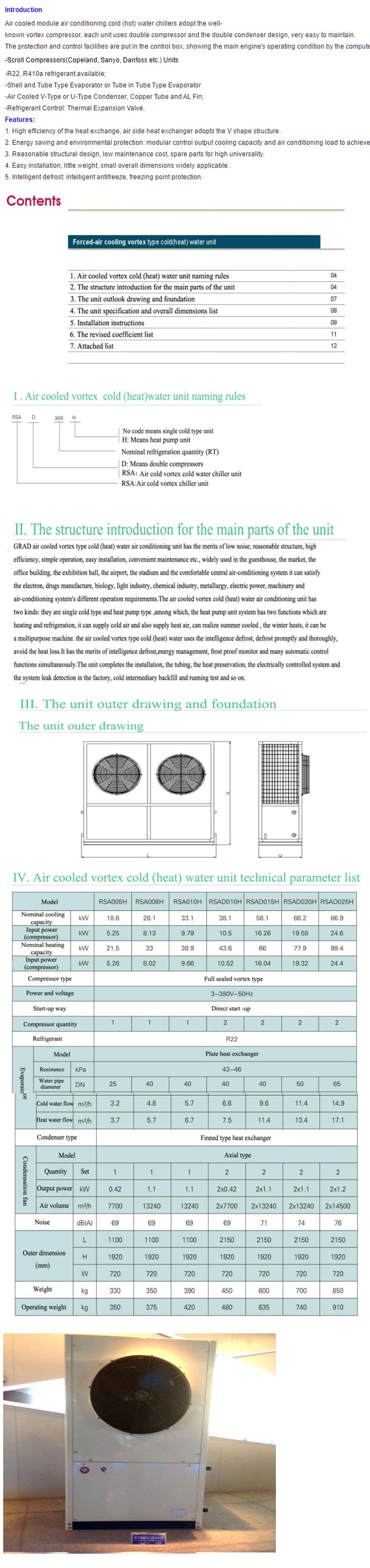 Chiller Grad Air cooled scroll chiller—Grad(For more details, please contact custom ...