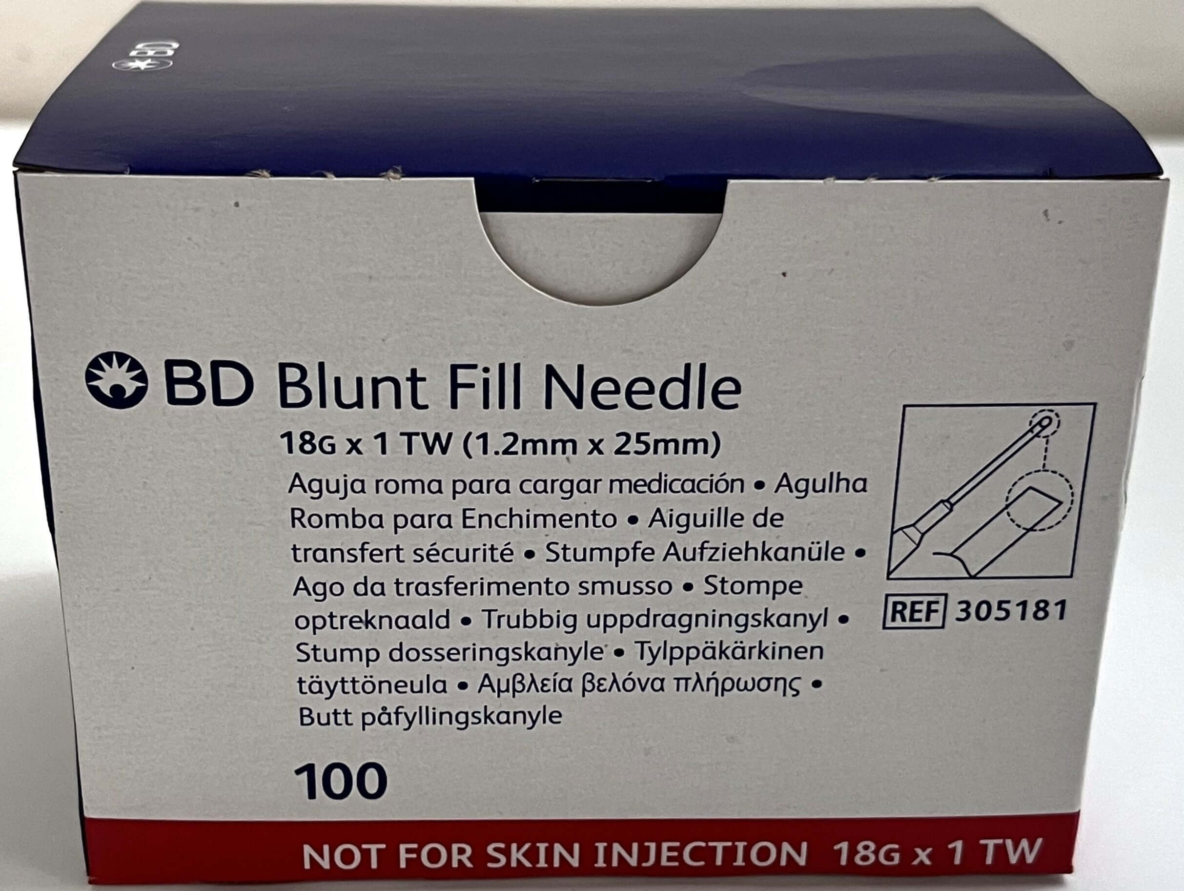 BD 305181 Blunt Fill Needle 18G x 1