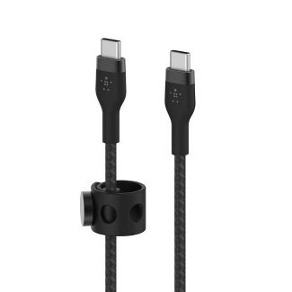 Belkin BoostCharge Pro Flex USB-C Cable with USB-C Connector Cable + Strap