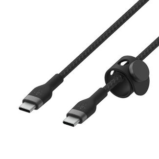 Belkin BoostCharge Pro Flex USB-C Cable with USB-C Connector Cable + Strap