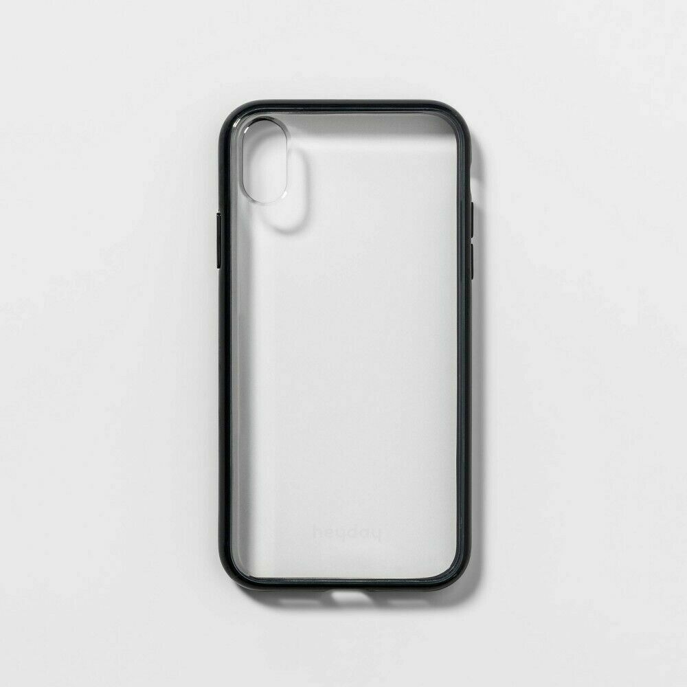 heyday Apple iPhone XR Clear Bumper Case - Black Bumper NIB