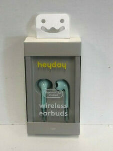 Heyday Wireless Flat Bluetooth Earbuds - Light Teal