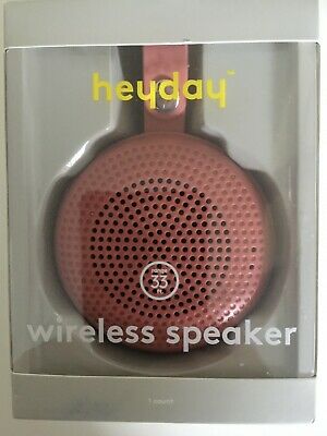 HeydayRound Portable Bluetooth Speaker with Loop - Dusty Coral