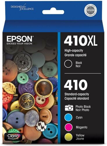 Epson 410XL Black / 410 color C/M/Y Color Ink T410XL-BCS