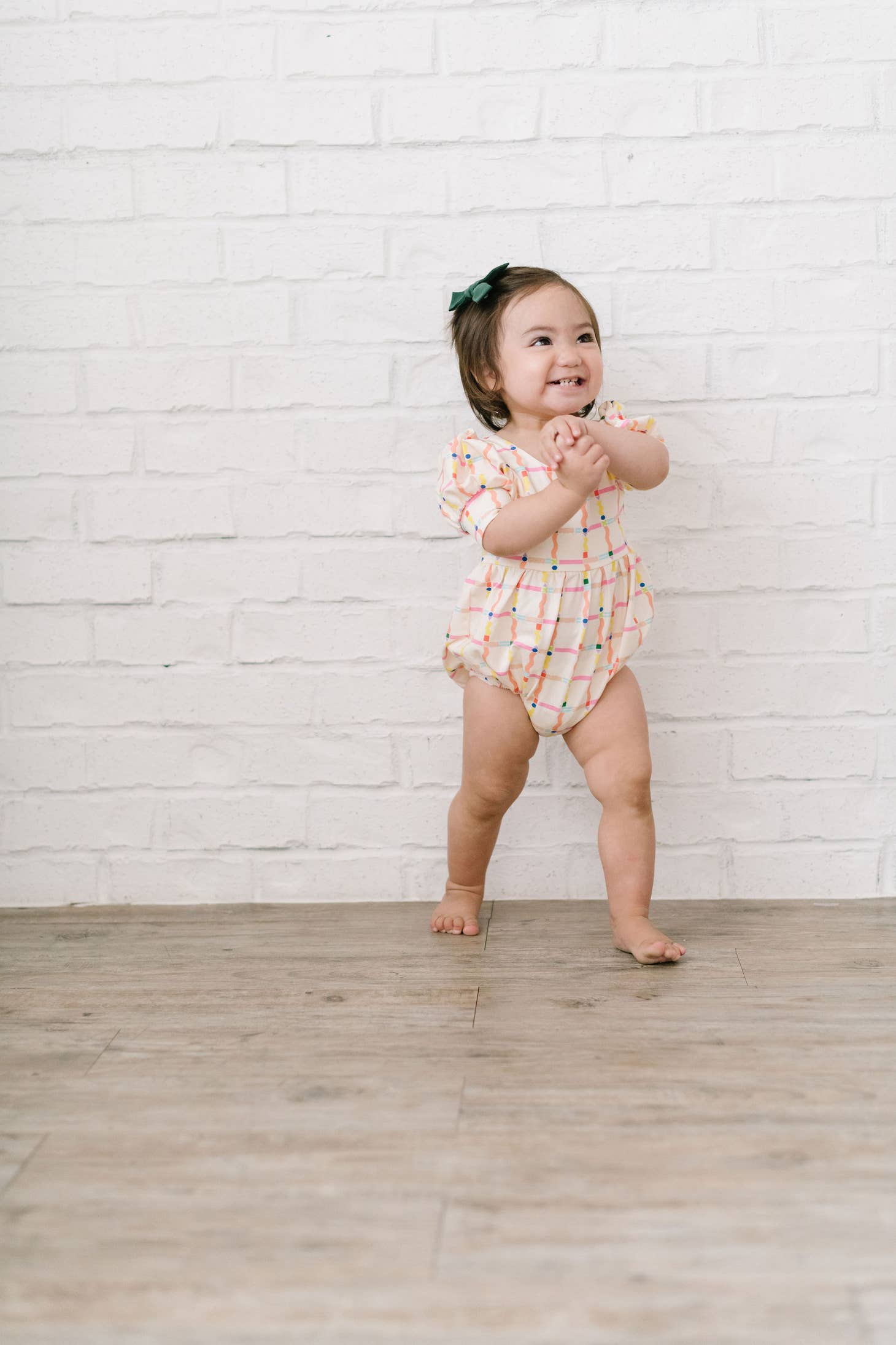 Puff Romper in Squiggles