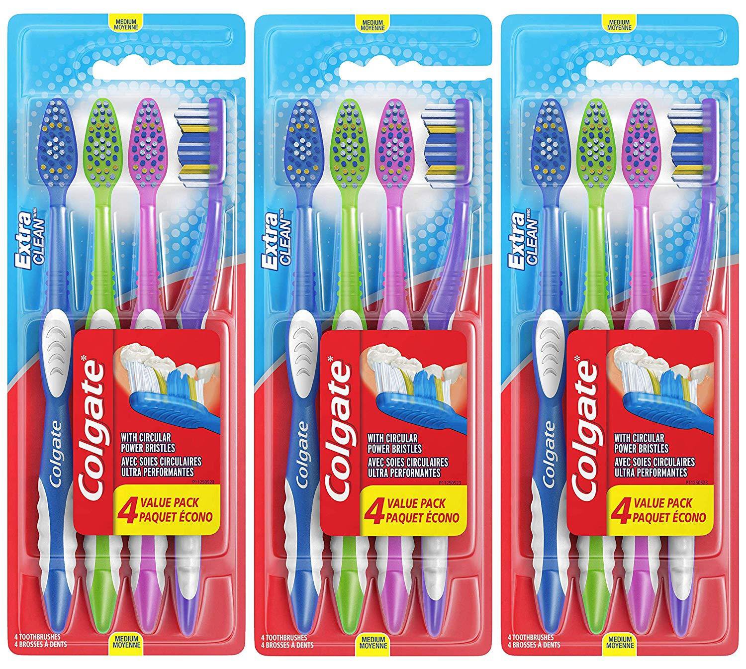 Colgate Plus Manual Medium Toothbrush, 1 Pack of 12