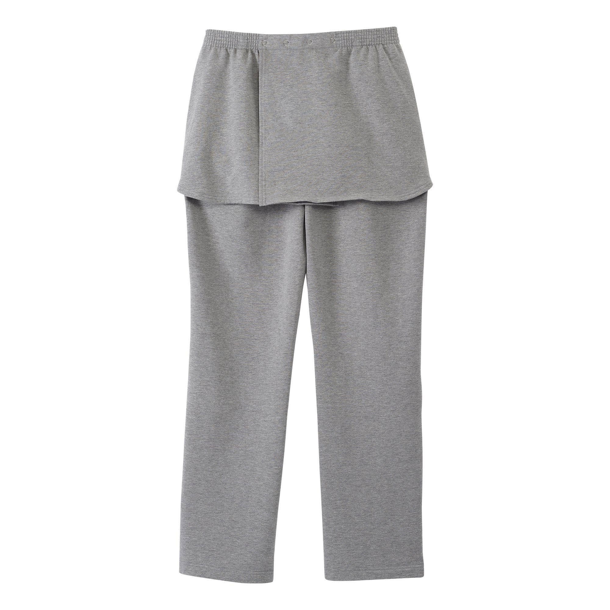 PANTS, FLEECE WMNS OPEN BACK SEAMLESS HEATHER GRY LG