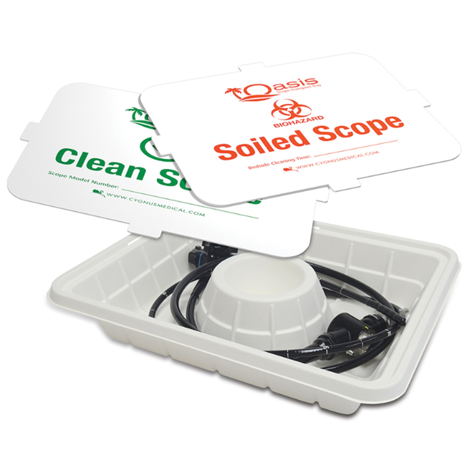 TRANSPORT TRAY, BIODEGRADABLE SCOPE OASIS W/OR LID (30/CS)