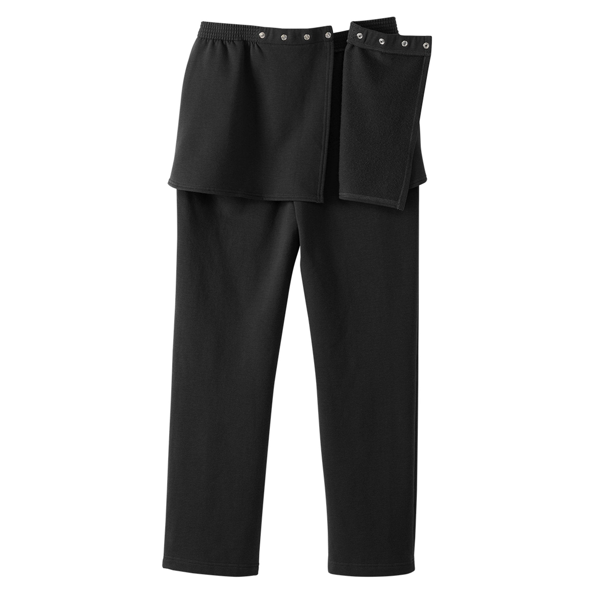 PANTS, FLEECE WMNS OPEN BACK SEAMLESS BLK XLG