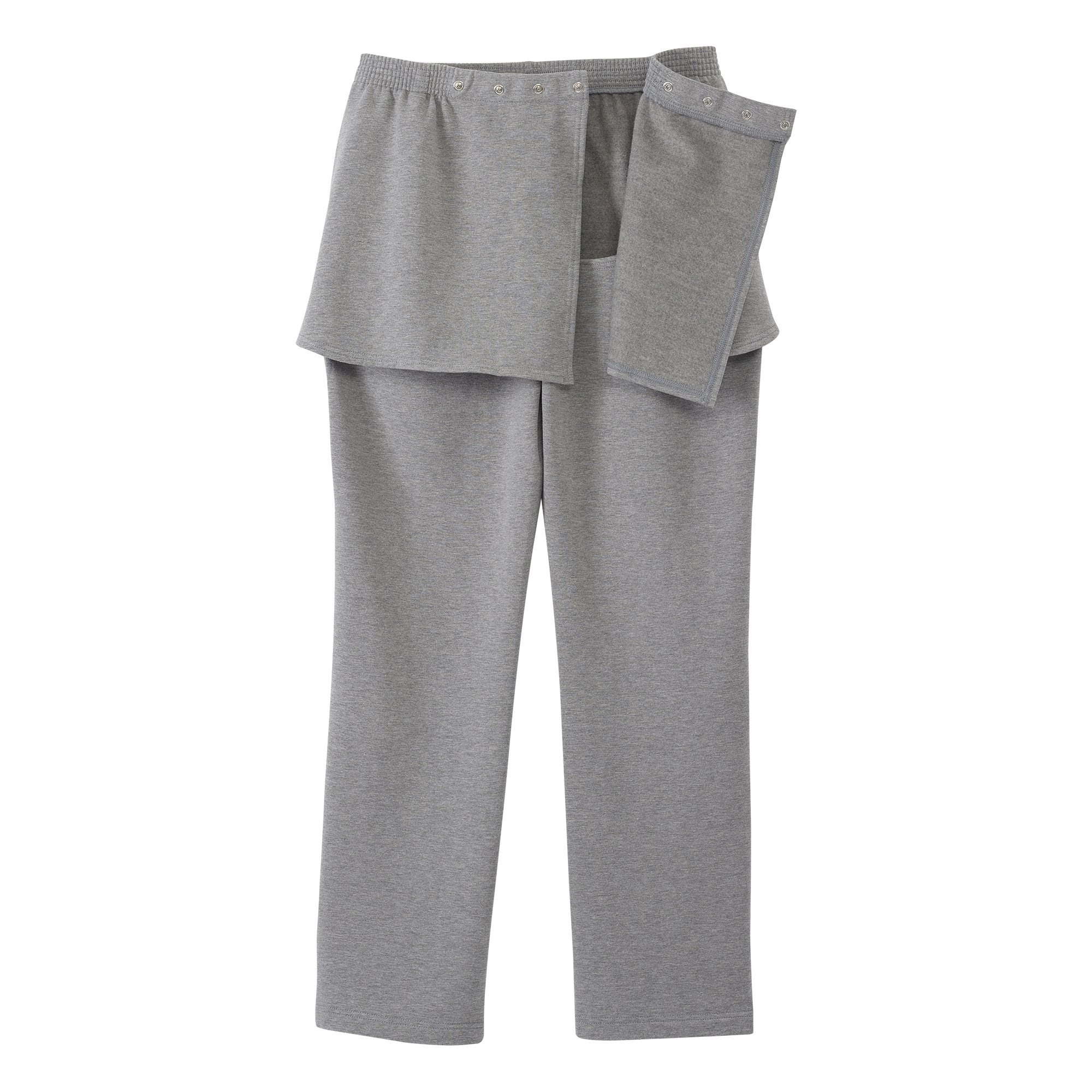 PANTS, FLEECE WMNS OPEN BACK SEAMLESS HEATHER GRY LG