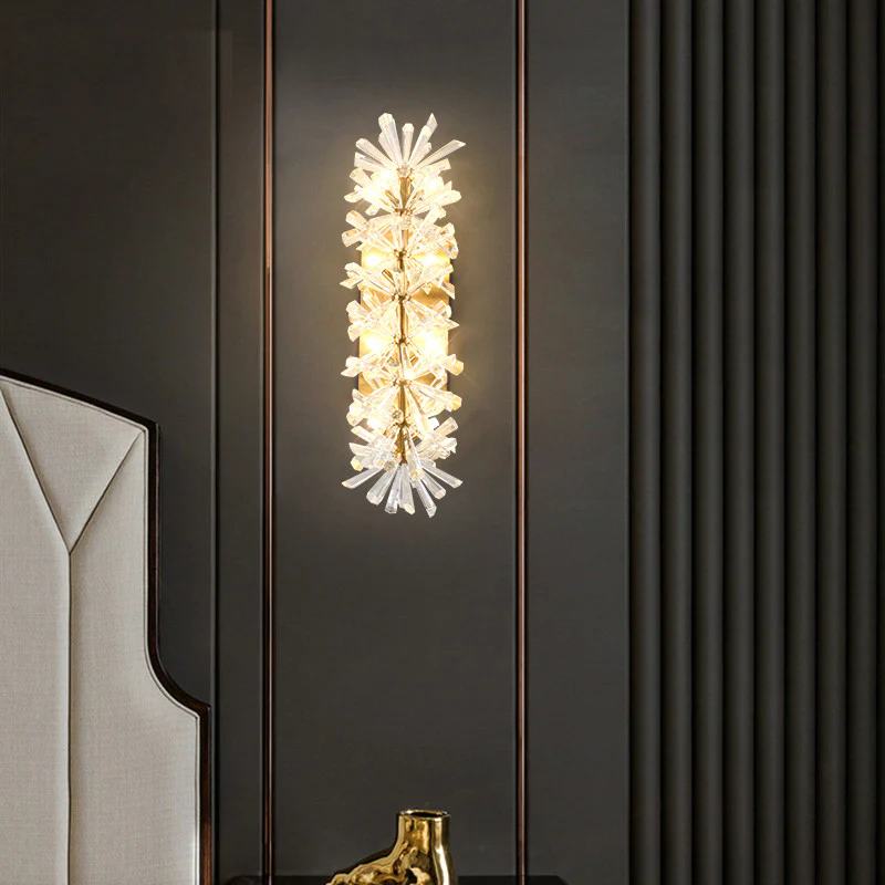 Modern Crystal indoor Bedside Wall Lamps