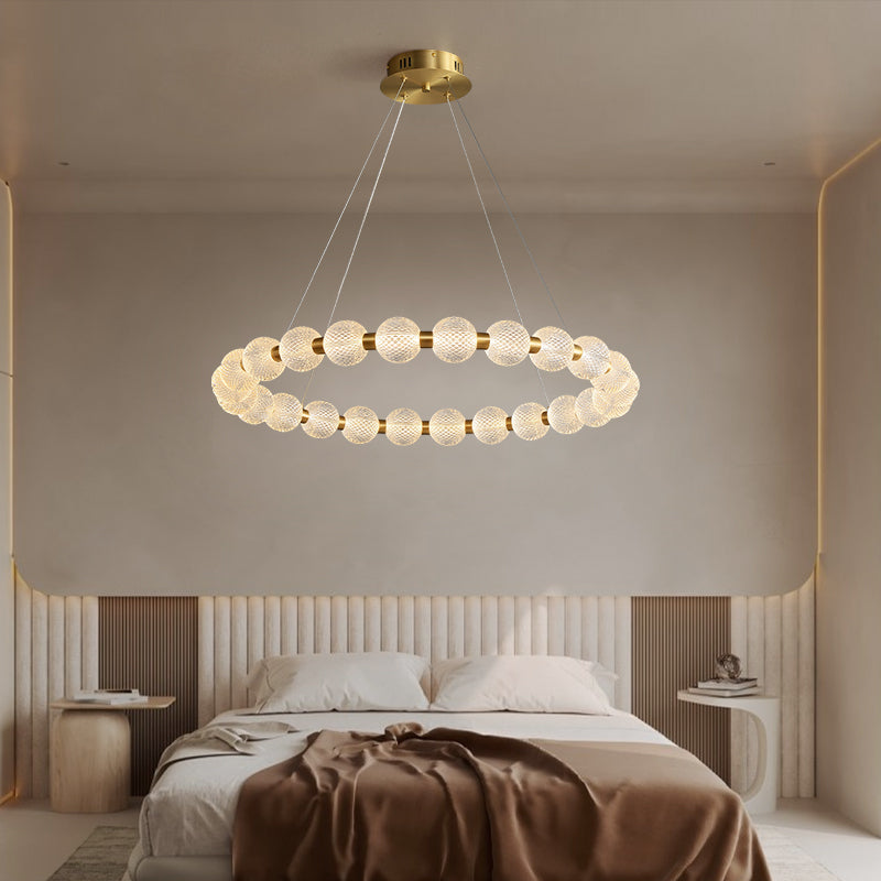 Nordic Circle Chandelier For Family Room