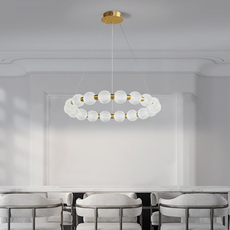 Nordic Circle Chandelier For Family Room