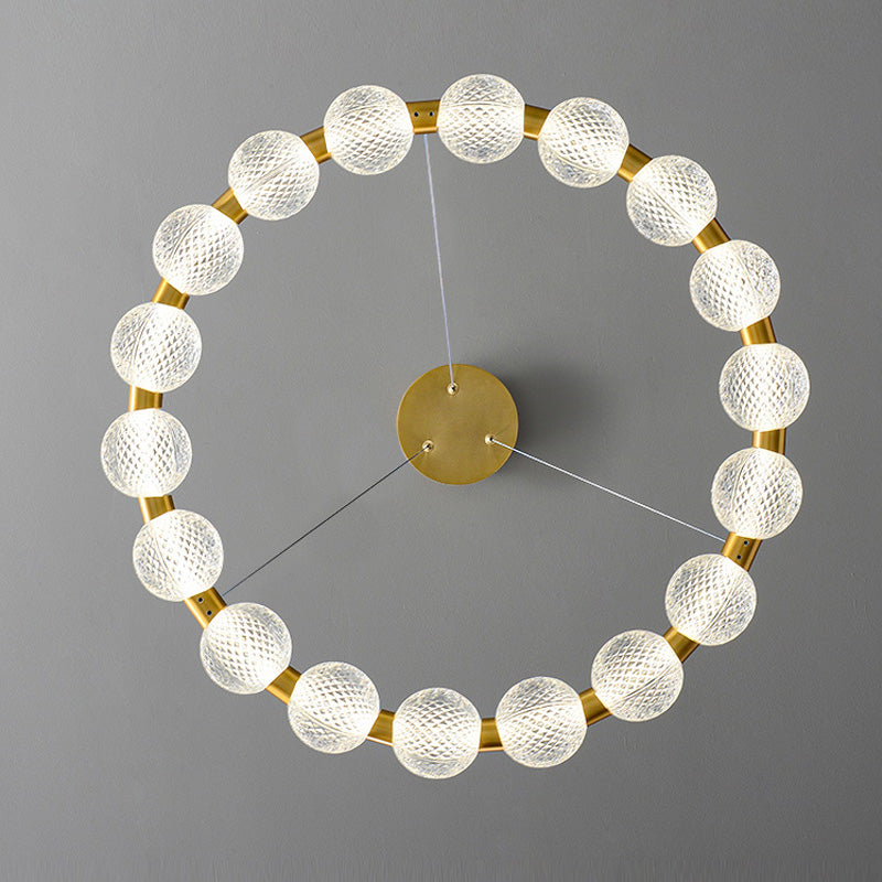 Nordic Circle Chandelier For Family Room